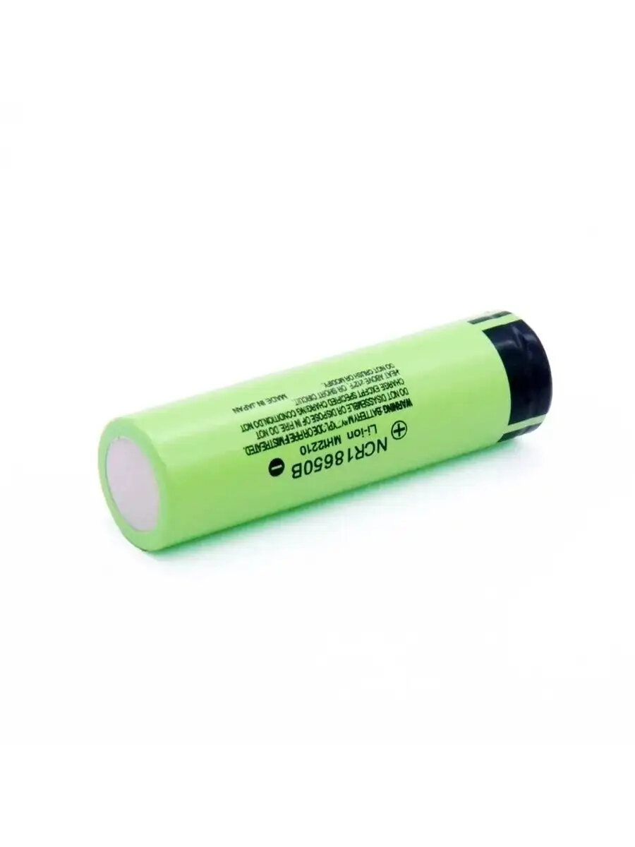 Аккумулятор 18650 для фонариков, Li-Ion, зеленый, 3.7 В, 3400 mAh, 1 шт — фото 1