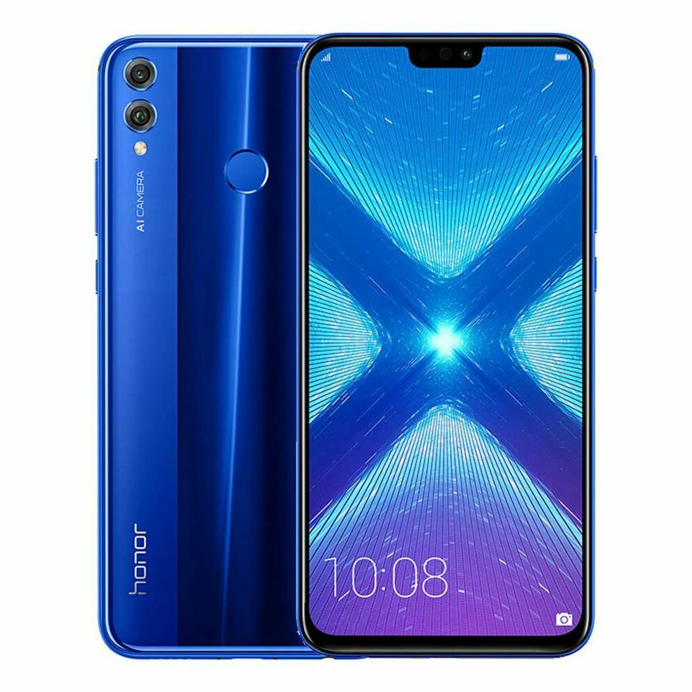 Смартфон HONOR 8X 6/128 ГБ Global, Dual nano SIM, синий