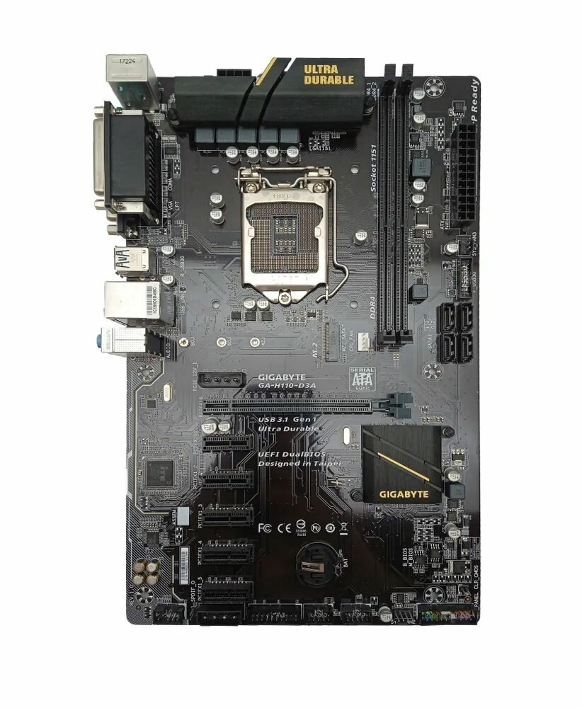 Материнская плата GIGABYTE GA-H110-D3A LGA1151 — фото 1