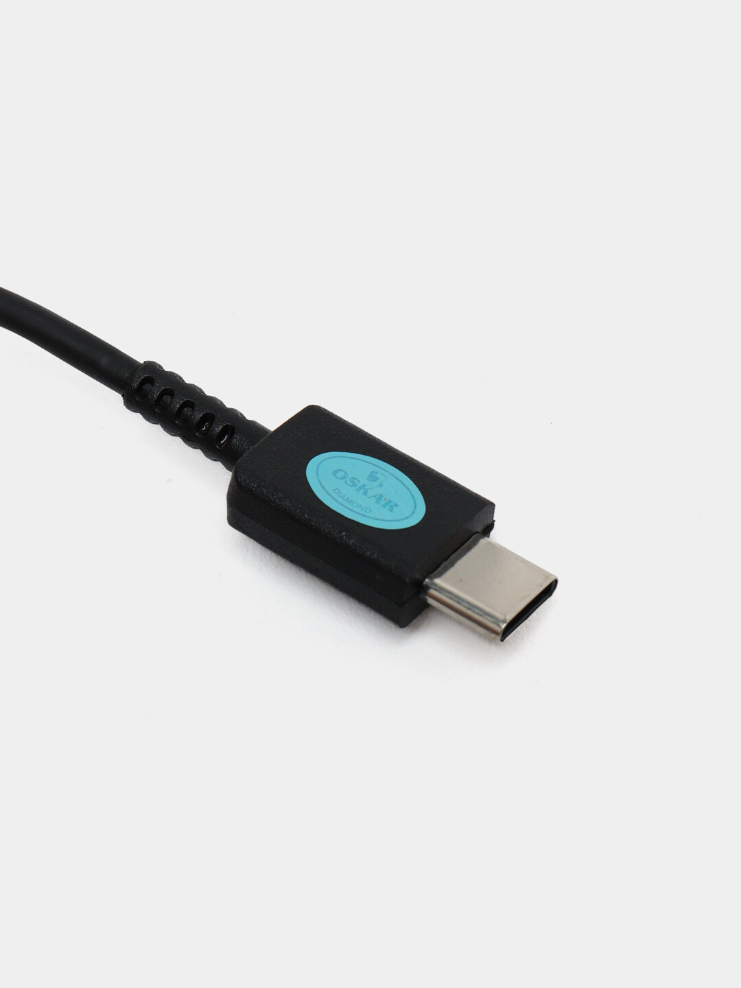 Кабель зарядный USB/Type-C Черный с поддержкой Быстрой зарядки — фото 1