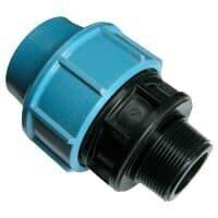 Муфта ПНД 32х1 НР Unidelta компрессионая муфта для труб