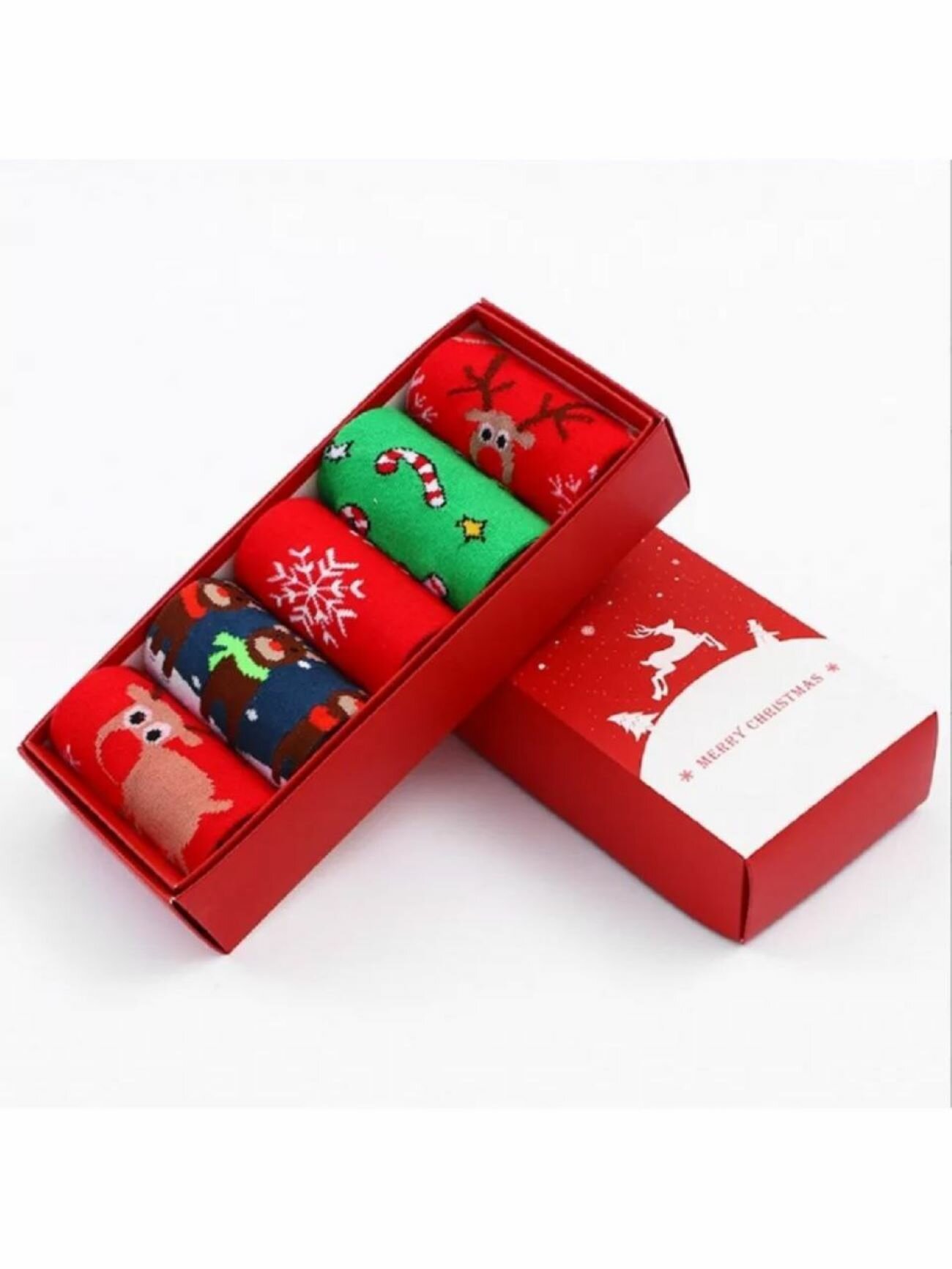 Носки , комплект, 5 пар, размер 37/43, зеленый — фото 1