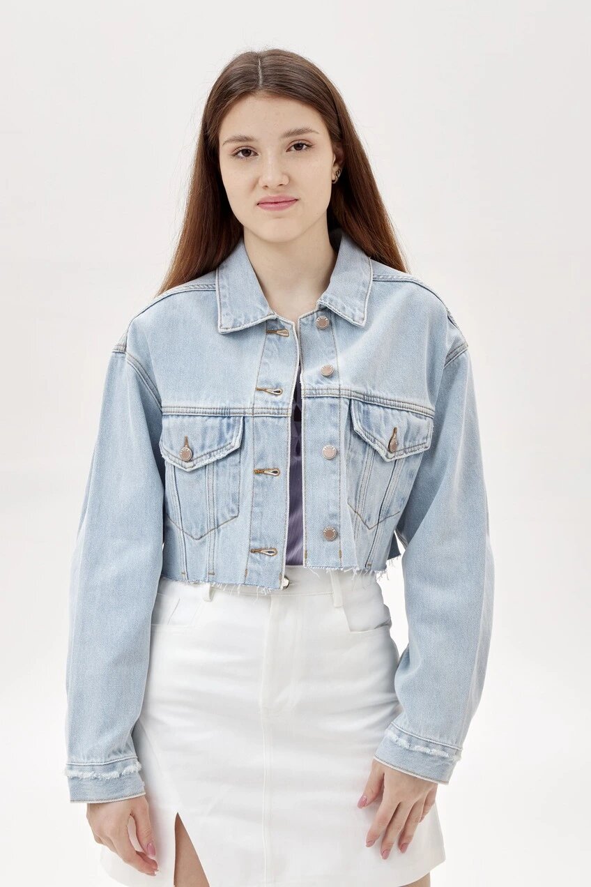 Куртка джинсовая Selfie, размер XS, голубой — фото 1