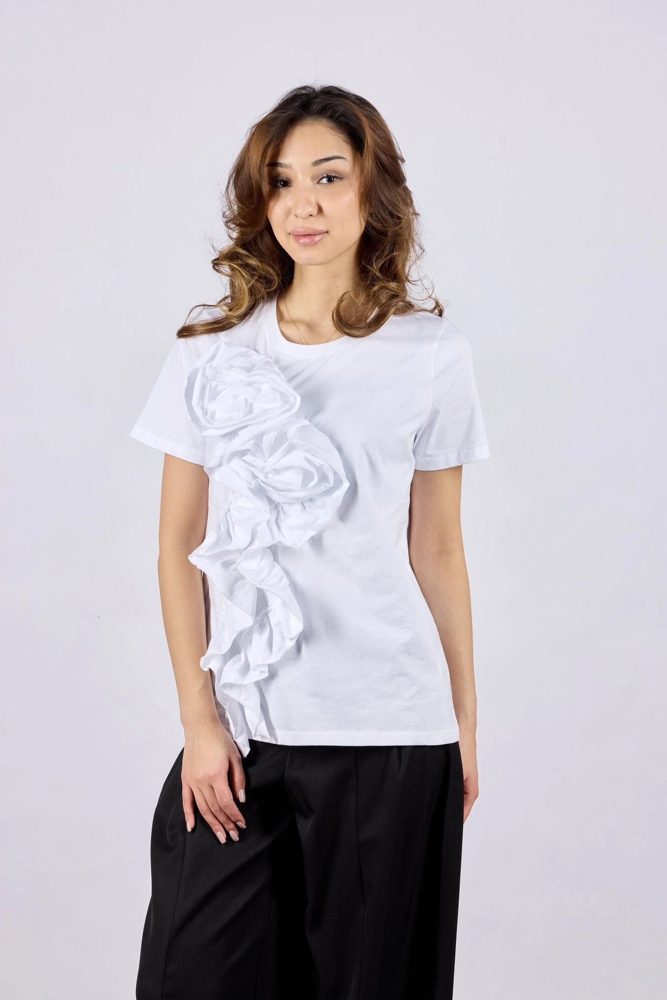 Футболка Selfie, размер XS, белый — фото 1