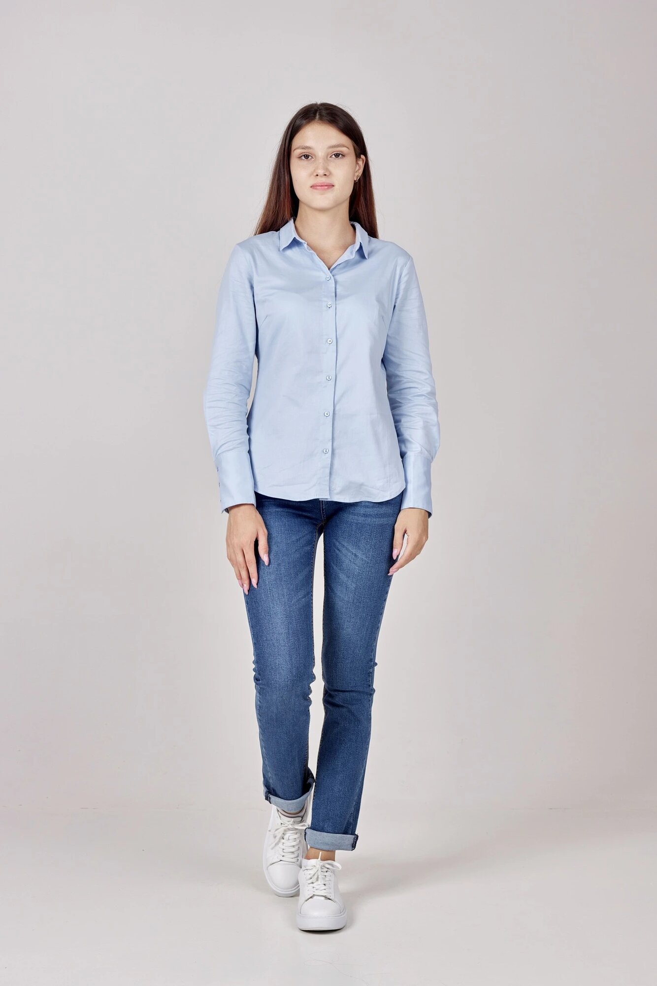 Рубашка Selfie, размер S, голубой — фото 1