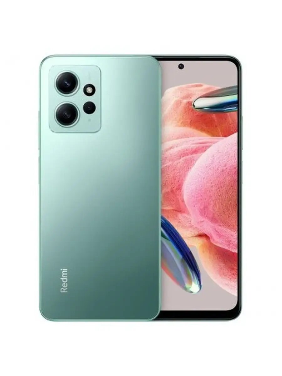 Смартфон Xiaomi Redmi Note 12 4+128 RU/Mint Green|6.67" FHD+/120Hz/SD6225Pro/And12/50+8+2MP/13MP/5000mAh/NFC — фото 1