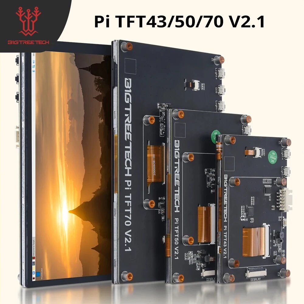 BIGTREETECH PITFT50/PITFT43/PITFT70 сенсорный экран для Raspberry Pi