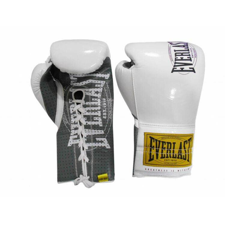 Перчатки боевые Everlast 1910 Classic 8oz белые