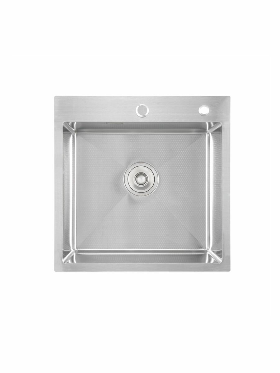 Мойка для кухни нержавеющая врезная 50*50 рифленая Gerhans K35050D