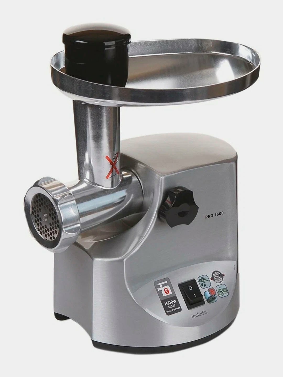 Мясорубка Kenwood MG516, нержавеющая сталь, 1600Вт, серебристый