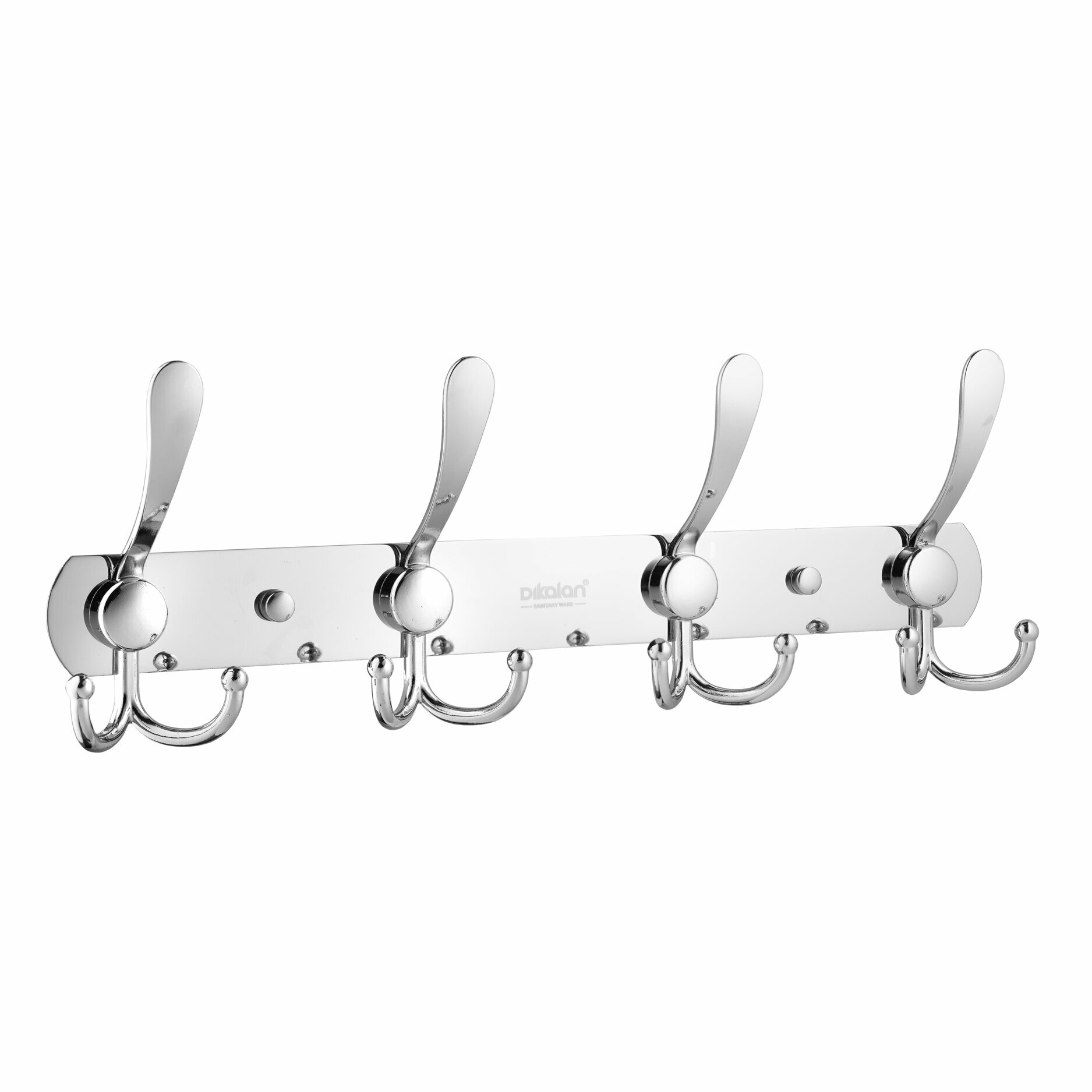 Крючки настенные Dikalan для ванной и кухни нержавеющая сталь хромированное покрытие