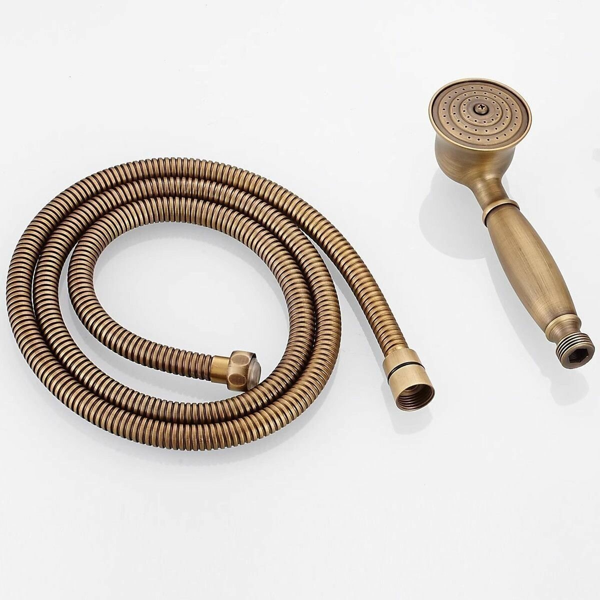 Душевая лейка со шлангом латунь покрытие глянцевое ретро стиль 150см