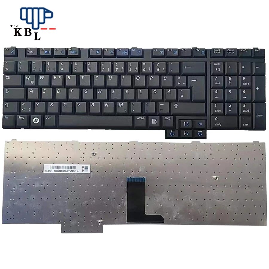 Original New Germany Language For SAMSUNG R700 R701 R710 R711 G25 Black NoBacklight Laptop Keyboard MBYNF9CH7184 6P13241