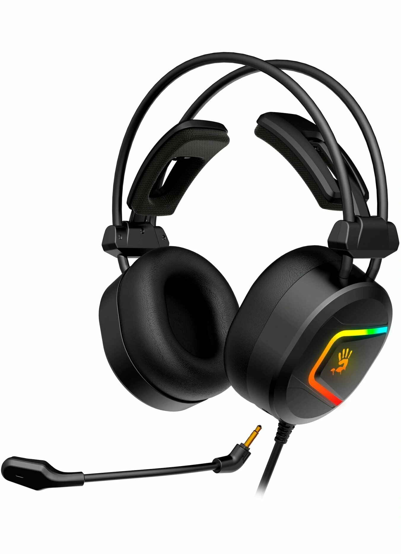 Гарнитура A4Tech "Bloody MC750", RGB-подсветка, полноразмерные динамики, USB — фото 1
