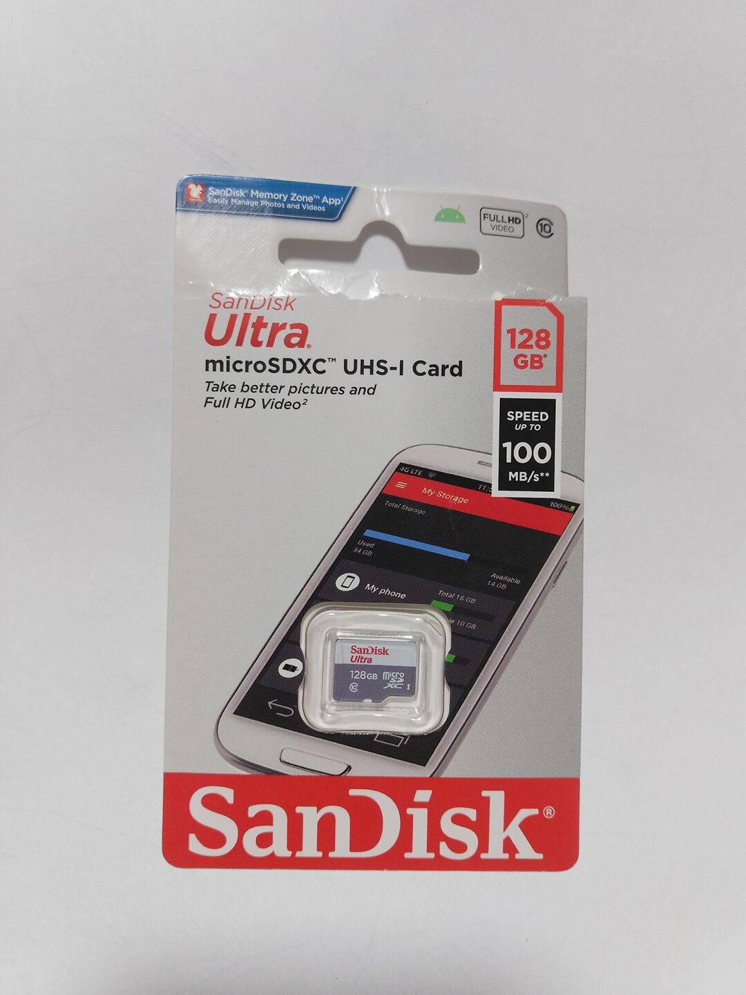 Флэш-накопитель для телефона, Флэш-карта SanDisk Ultra MicroSDXC 256ГБ, Скорость чтения до 100 МБ/с — фото 1