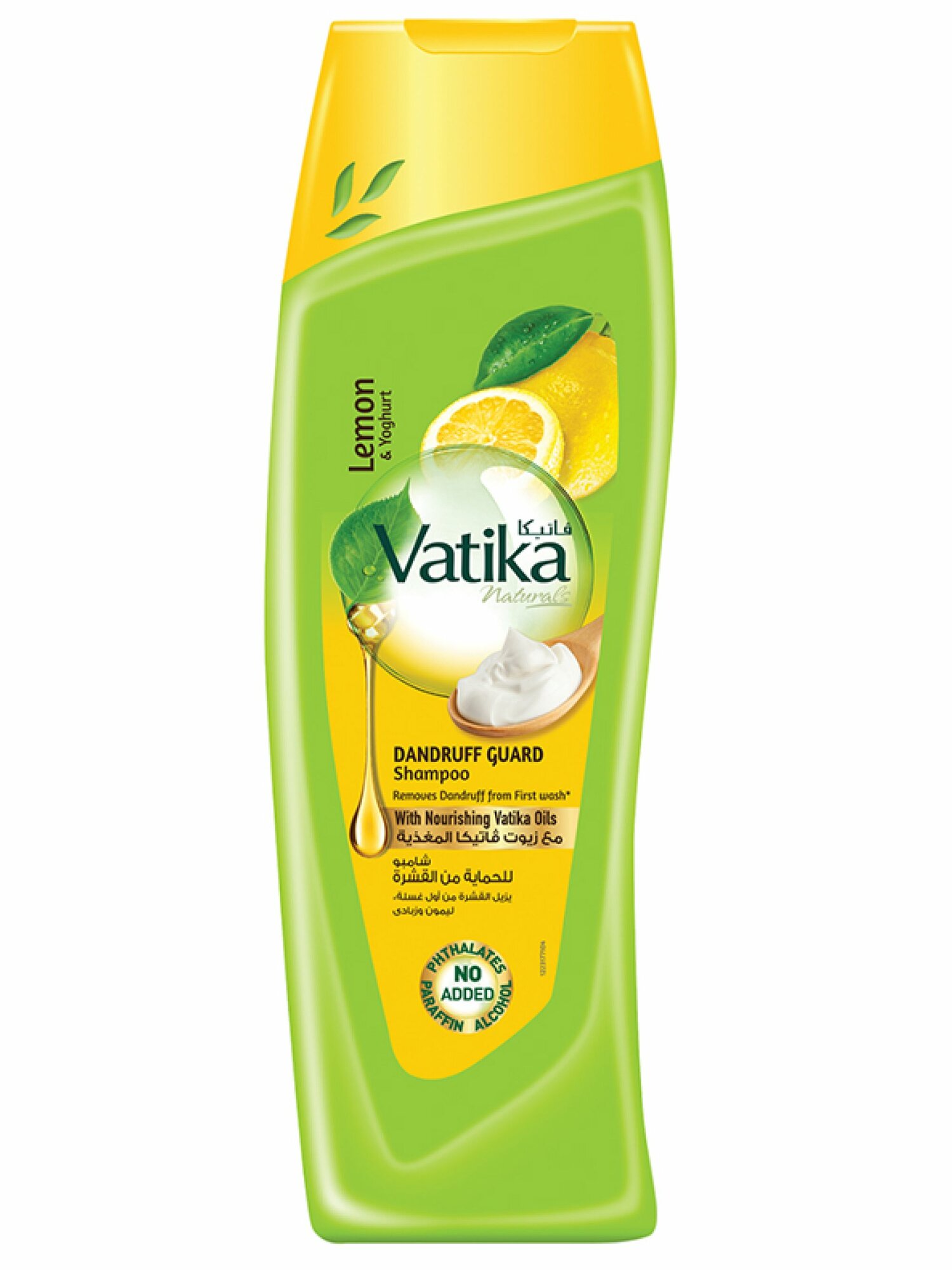 Шампунь Dabur Vatika от перхоти, лимон и йогурт, Dandruff Guard, 200 мл