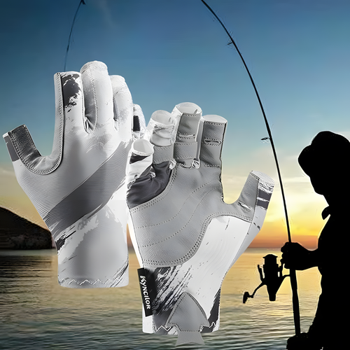 Перчатки для яхтинга, без пальцев, для рыбалка, вейкборд, виндсерфинг, гребля, охоты, водоотталкивающая