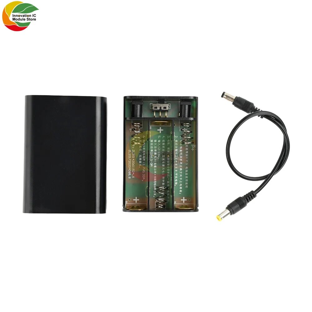 Ziqqucu бокс для аккумуляторов 3х18650, black