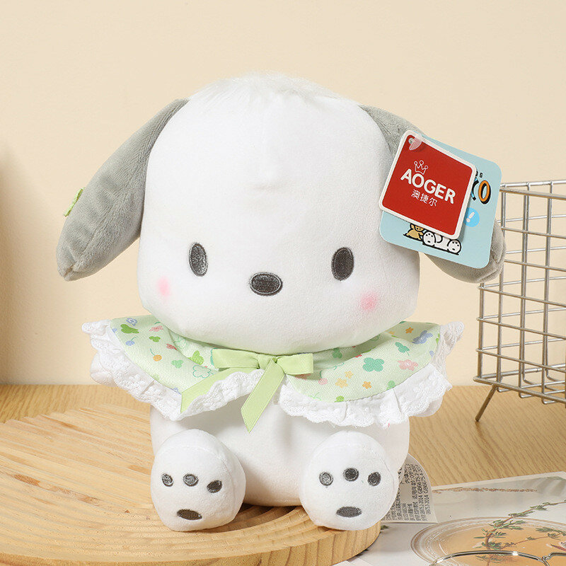 Очаровательная мягкая игрушка из коллекции Sanrio Kuromi Melody Pacha "Собачка и кошечка", 23 см
