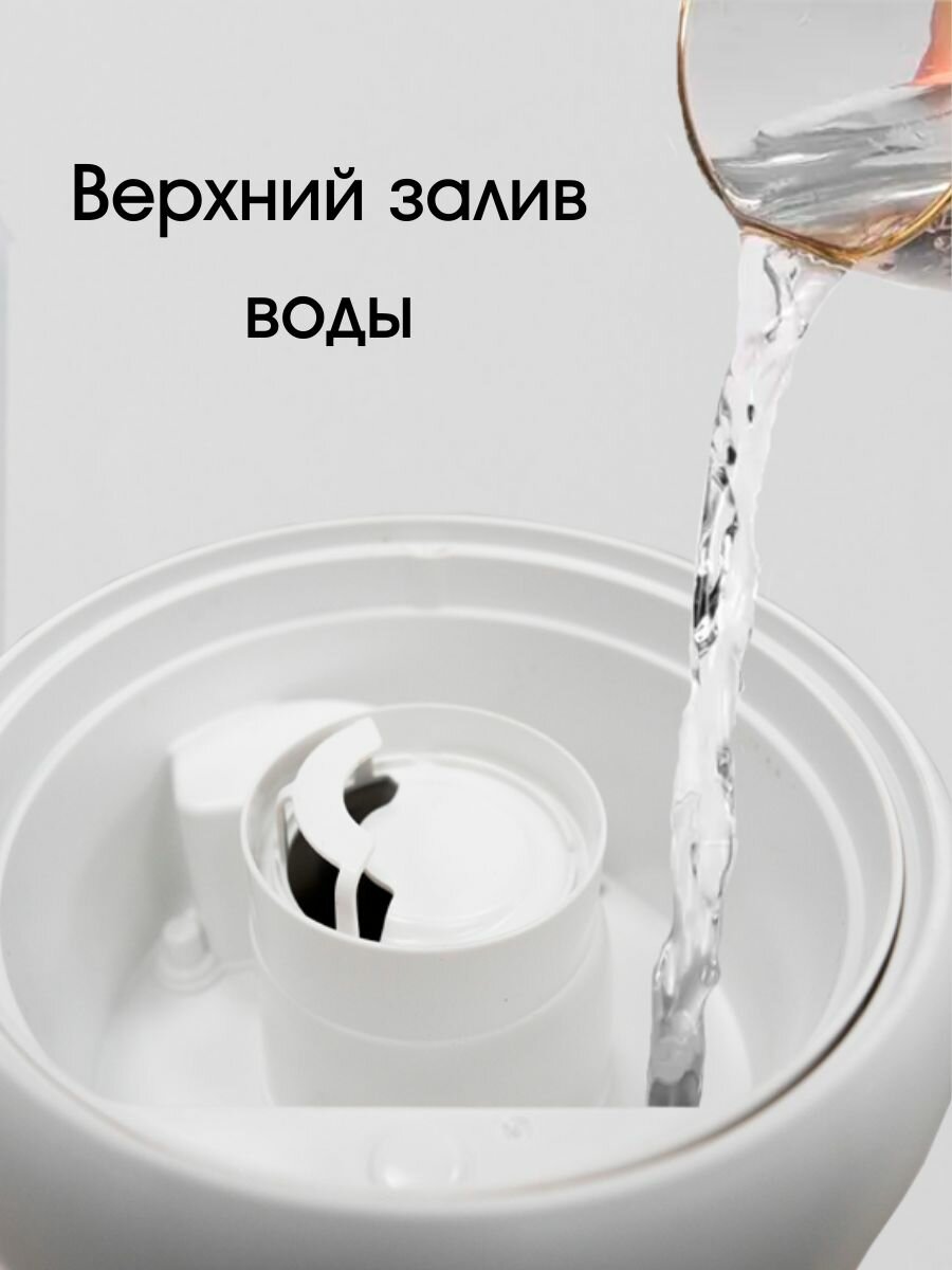 Увлажнитель воздуха Аксион, ульразвуковой, напольный, для дома, до 60 м2, объем 9 литров с пультом ДУ. — фото 1