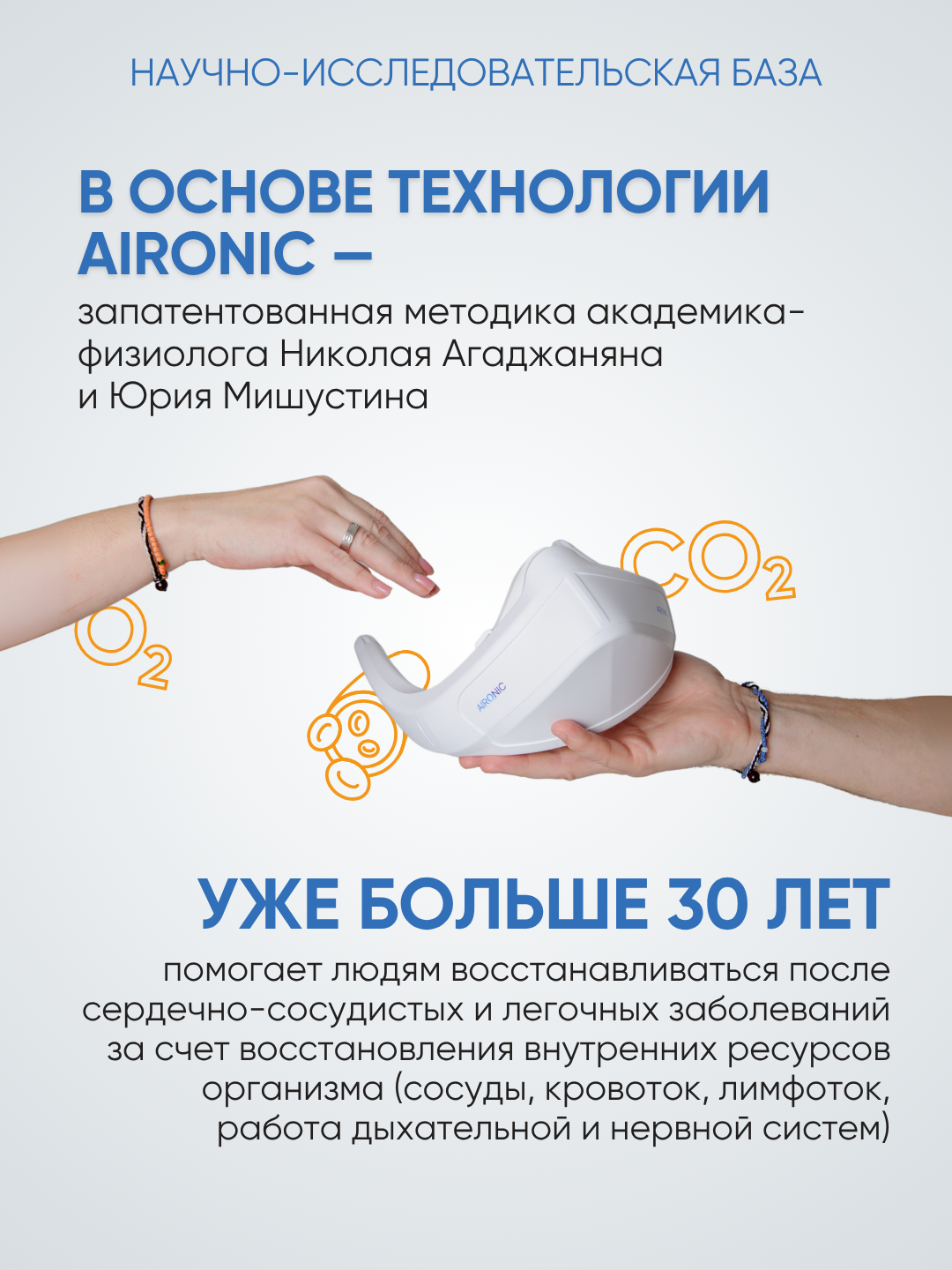 Изображение Дыхательная маска AIRONIC Pro Life, айроник от стресса, бессонницы, головной боли