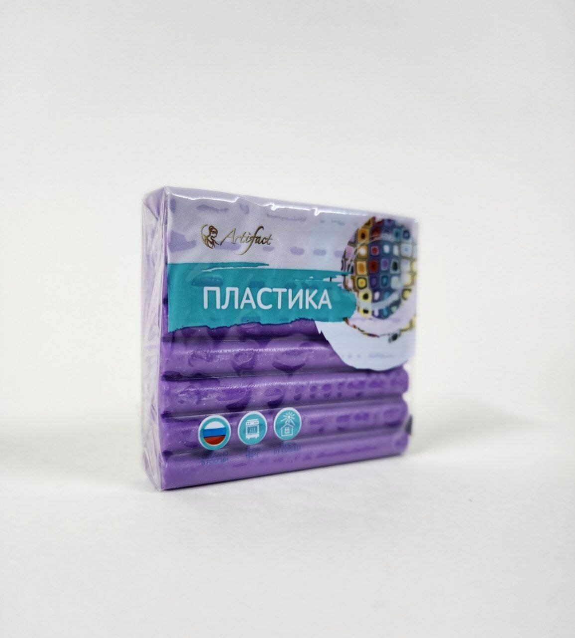 Полимерная глина "Артифакт" 174 классический пастельный фиолетовый 56 грамм.