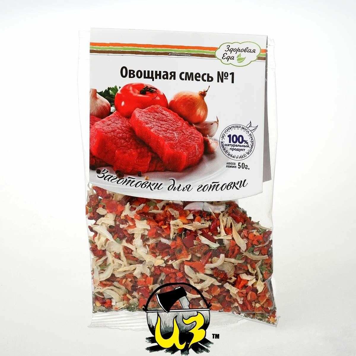 Овощная смесь 1  смесь сушёных овощей Здоровая еда 50г
