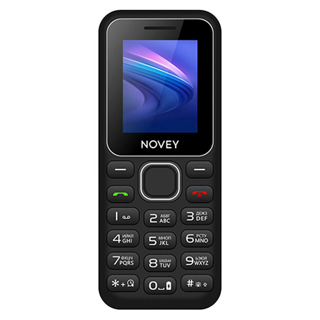 Кнопочный, мобильный телефон Novey 105C 2 - SIM слота, угольный — фото 1