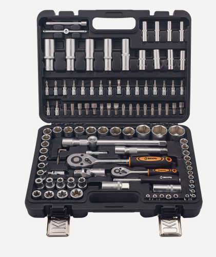 Изображение товара Набор инструментов Вихрь, 1/2", 1/4", в кейсе 108 предметов, кейс