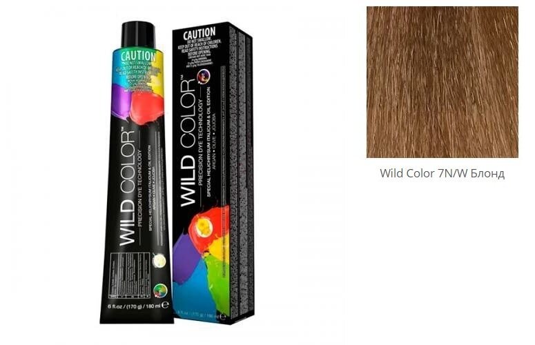 Wild Color Стойкая краска для волос 180 мл - Wild Color 7N/W Блонд