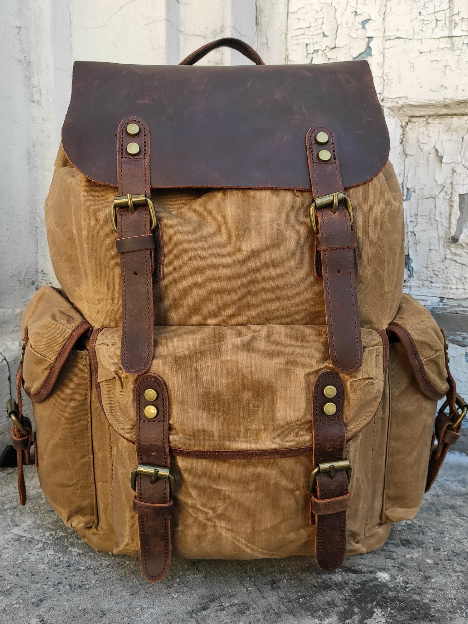 Мужской рюкзак Orlen pack KS-11 песочный