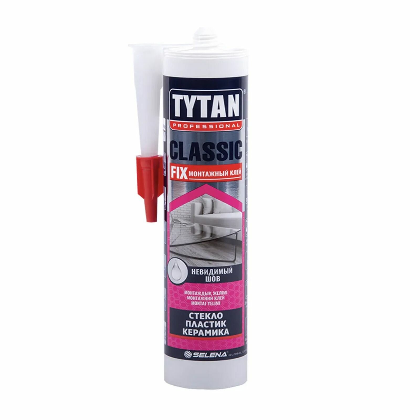 Монтажный клей Tytan PROFESSIONAL Classic Fix каучуковый прозрачный 310мл