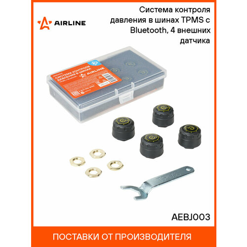 Система контроля давления в шинах TPMS с Bluetooth 4 внешних датчика AEBJ003 AIRLINE 4876₽
