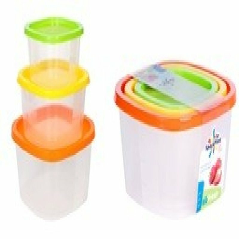 Другие товары 12 Spark Plast Контейнер для хран. продуктов BioFresh 3шт (05/09/155л) квадрат IS10508 Spark Plast