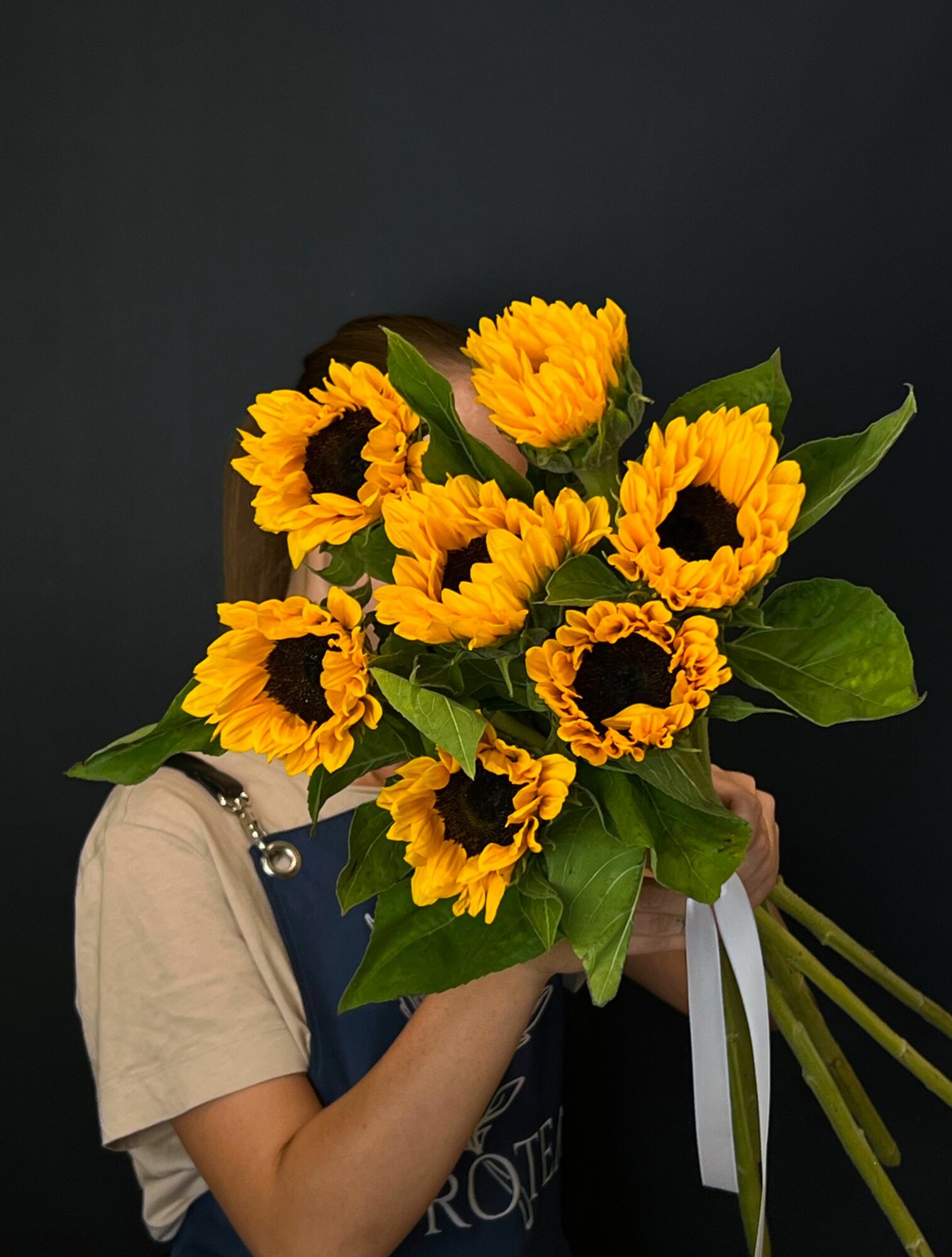 Букет из подсолнухов 7 шт