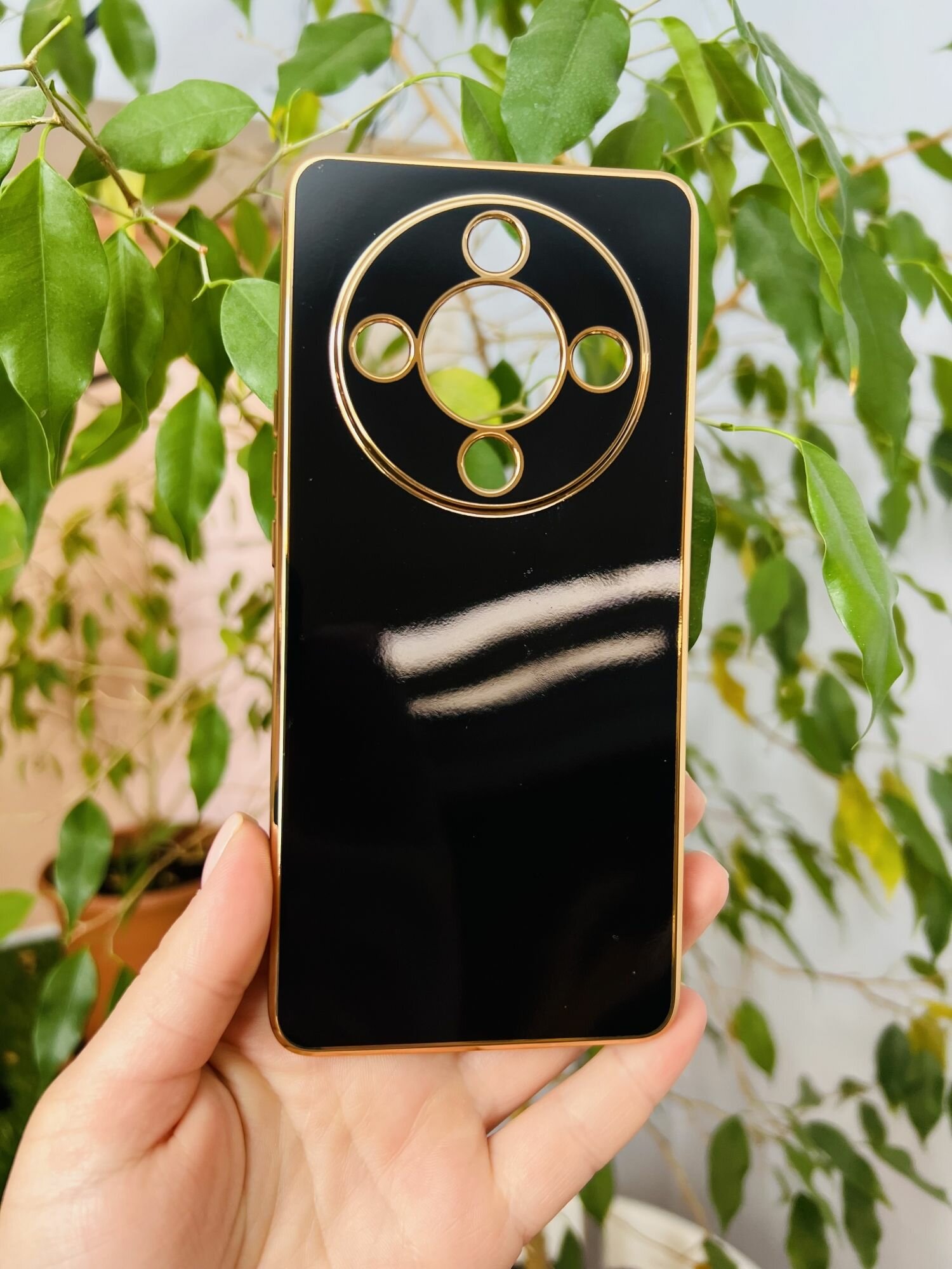 Чехол на Honor X9B / Хонор Х9Б силиконовый inli (Чёрный) — фото 1