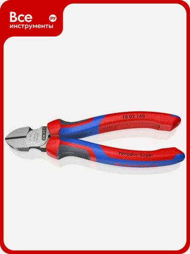 Изображение товара Бокорезы KNIPEX 160 мм, фосфатированные, 3-комп ручки KN-7002160