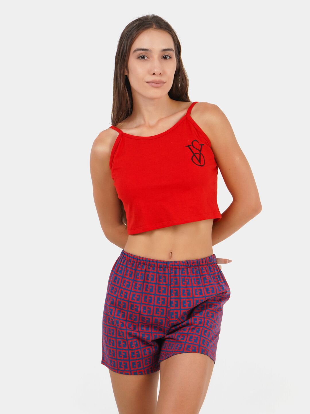 Топ  topik7, размер 46-50, темно-синий, синий, темно-синий — фото 1