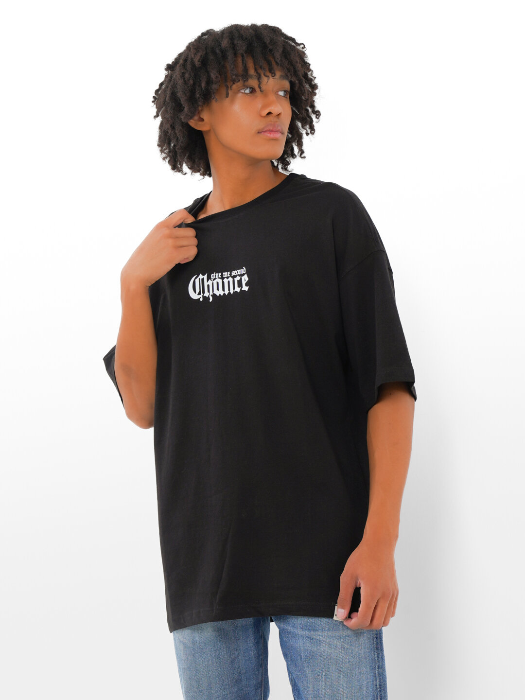 Футболка спортивная Футболка "Second Chance", арт-принт, мужская, лезвие, бунтарский стиль, черный, 1 шт., размер m, черный — фото 1