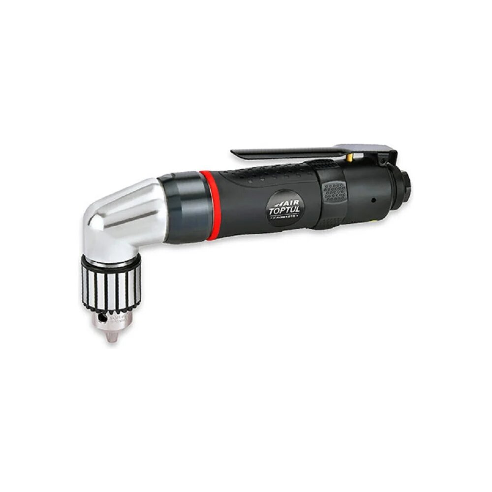 TOPTUL Дрель пневматическая угловая 10 мм, 1500 об/мин, патрон с ключом, KAQB1215