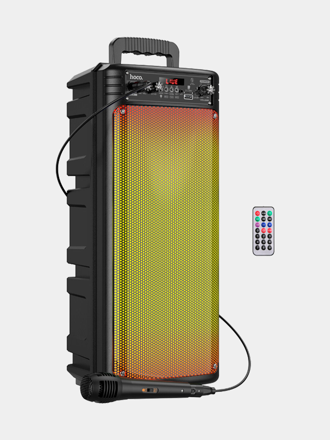 Колонка Hoco BS52 Billowing беспроводная, Bluetooth 5.0, 2×6.5", 2×10 Вт, 2200 мА·ч, TWS, FM, USB, TF, AUX, микрофон — фото 1