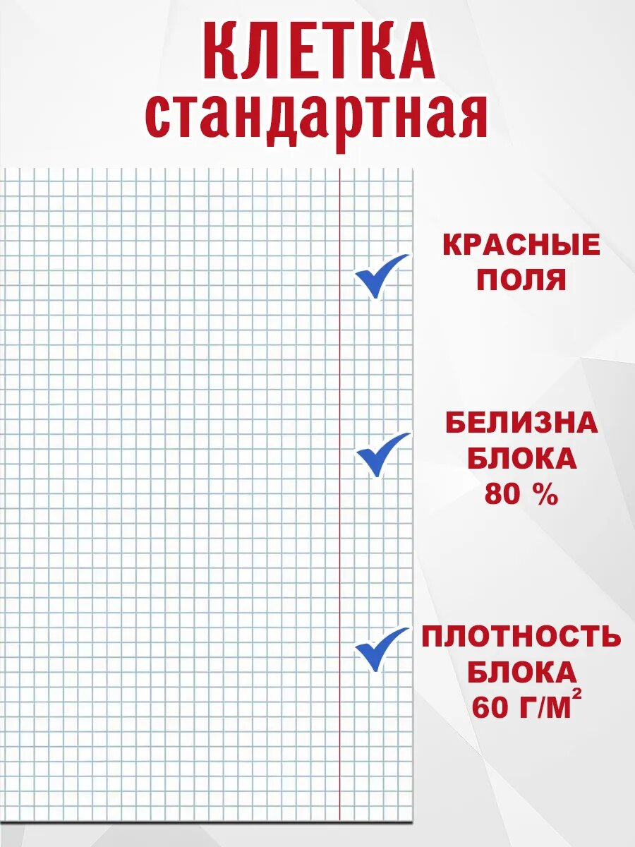 BG Тетрадь в клетку 48 листов А5 (комплект 10 шт) — фото 1