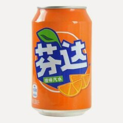 Изображение товара Напиток газированный Fanta "Апельсиновая" 0,33л Китай (24 штуки в упаковке)
