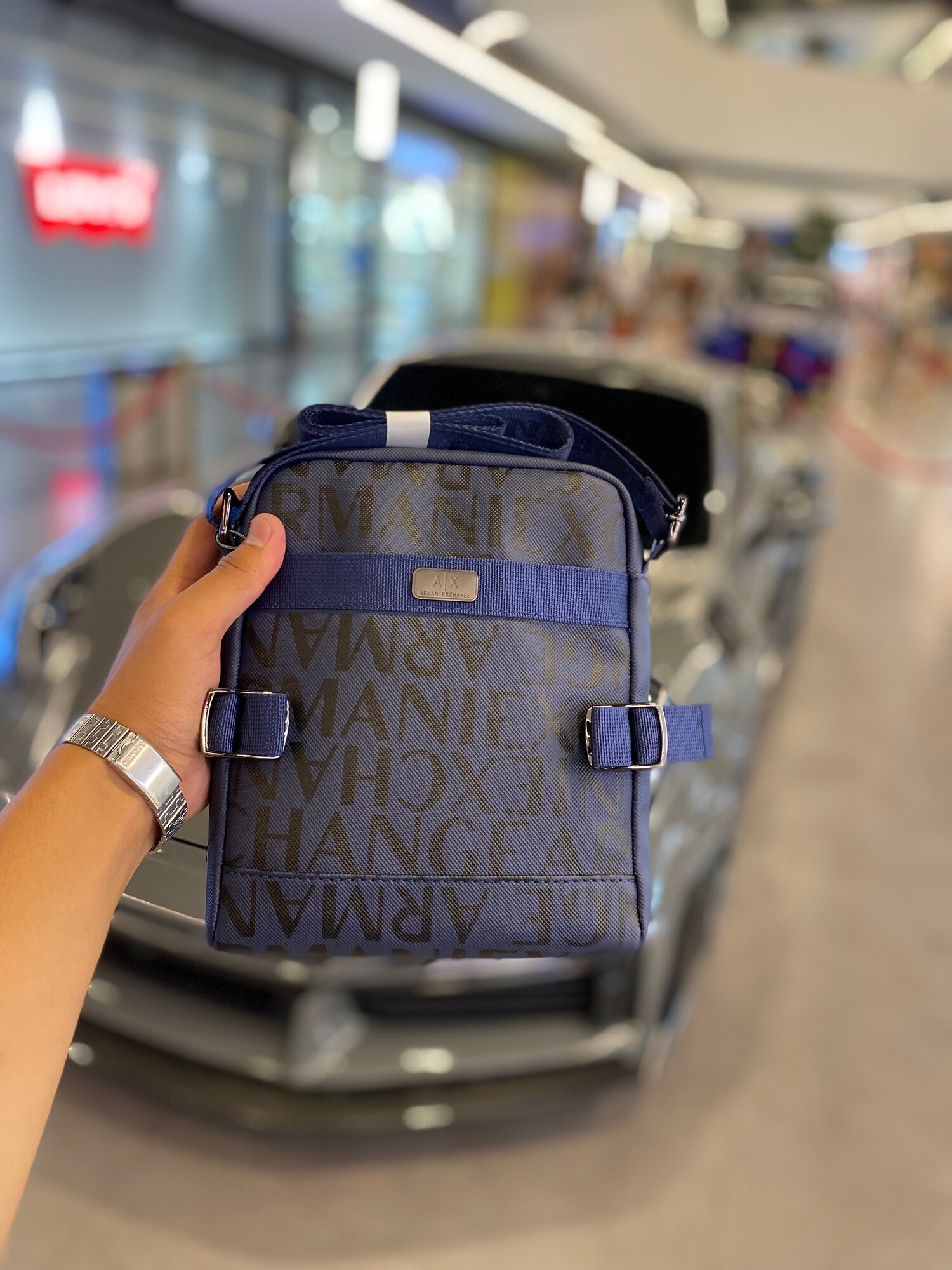 Сумка барсетка , синий — фото 1