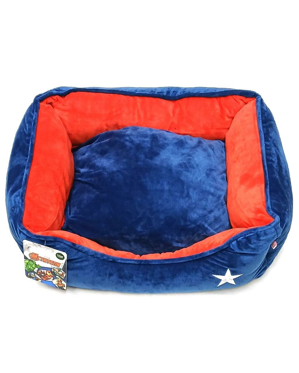 Изображение Лежанка для собак прямоугольная Marvel Капитан Америка 610*480*180мм (M )