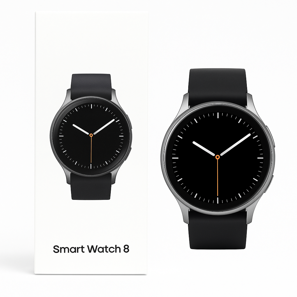 Smart Watch 8 современный (Bluetooth, пульсометр, черный цвет) — фото 1