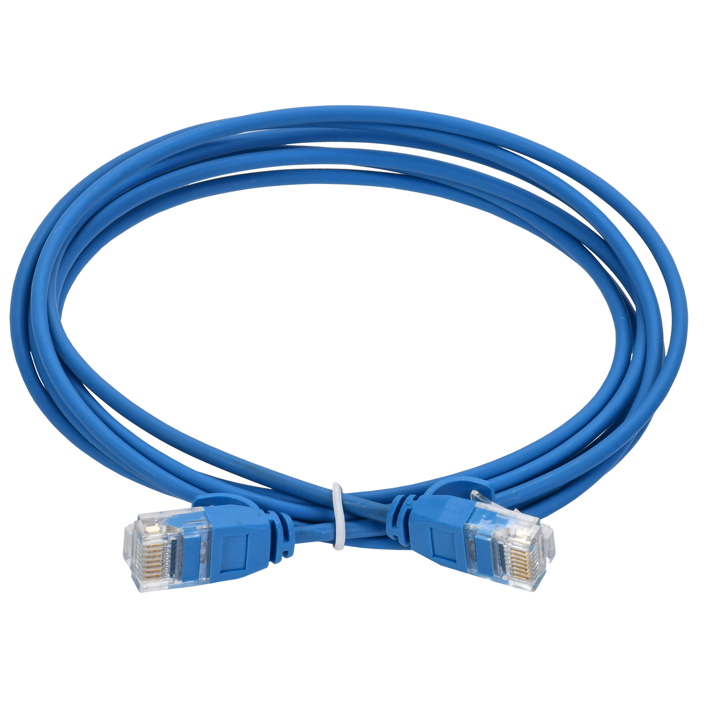 ITK Коммутационный шнур (патч-корд) кат.5E UTP LSZH 1,5м slim колпачок с язычком синий, IEK PC03-C5EUL-1M5-SL-WT (1 шт.)