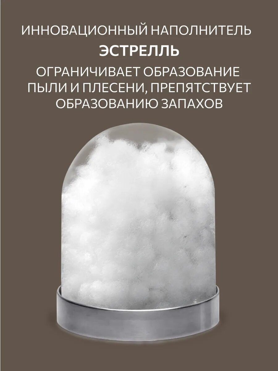 Одеяло Евро 200х220 см теплое классическое, Guten Morgen, Микрофибра, SOFTOUCH цвет: Мокачино — фото 1