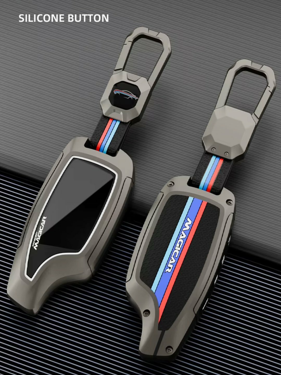 Чехол для автомобильного пульта, хромированный, в стиле металла, MAGICAR 903 — фото 1