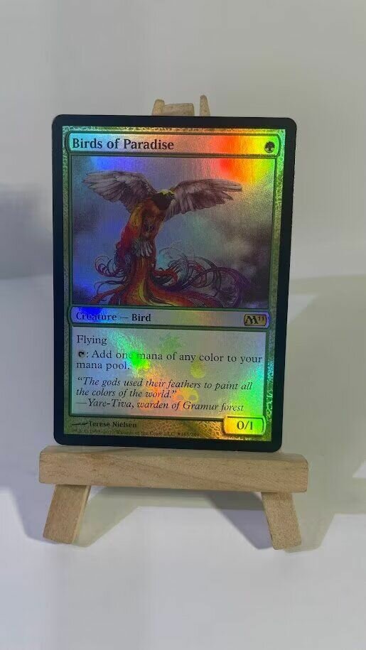 Оригинальная коллекционная карточная игра Magic the gathering Birds of Paradise PM11 FOIL
